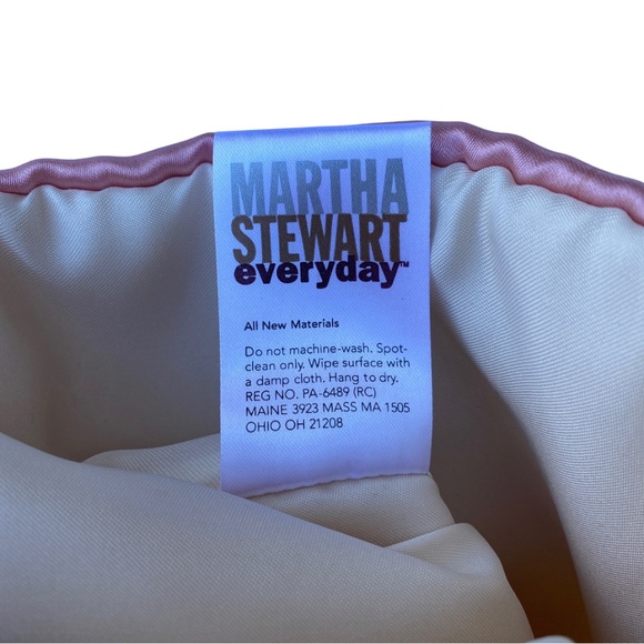 Y2K VINTAGE MARTHA STEWART HOLIDAY STOCKING CREAM SATIN POINSETTIA COTTAGECORE - Picture 7 of 8